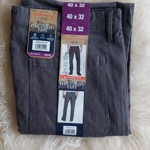 NWT Men's Gray Flex Utility Pants Weatherproof
